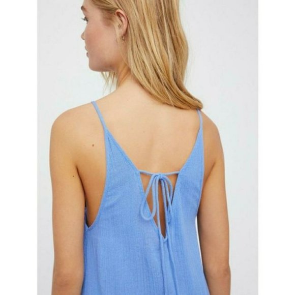 NWT Free People Intimately Abbie Crinkle Cotton Crochet Slip Maxi Dress - Picture 5 of 6